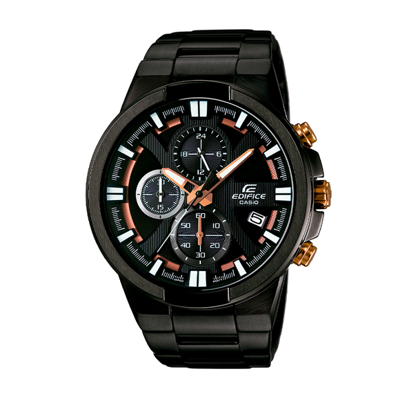 Reloj de pulsera con correa de Acero inoxidable Negro con esfera de color Negro con estilo Deportivo resistencia al agua de 100metros
