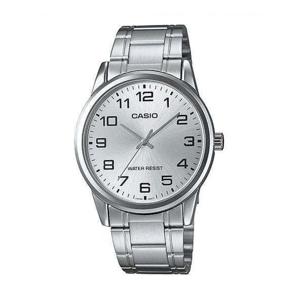 Reloj de pulsera con correa de Acero inoxidable Plateado con esfera de color Plateado con estilo Clásico resistencia al agua de 30 metros