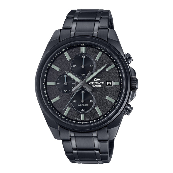 Reloj de pulsera con correa de Acero inoxidable Negro con esfera de color Negro con estilo Deportivo resistencia al agua de 100metros