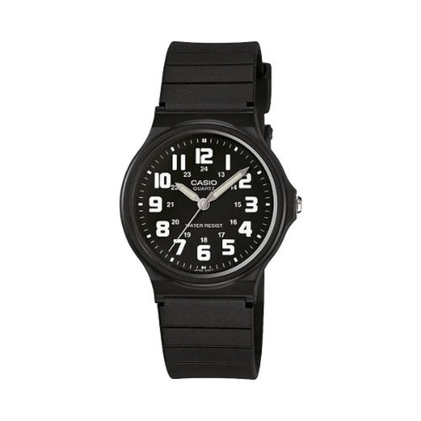 Reloj de pulsera con correa de Resina Negro con esfera de color Negro con estilo Clásico resistencia al agua de 30 metros