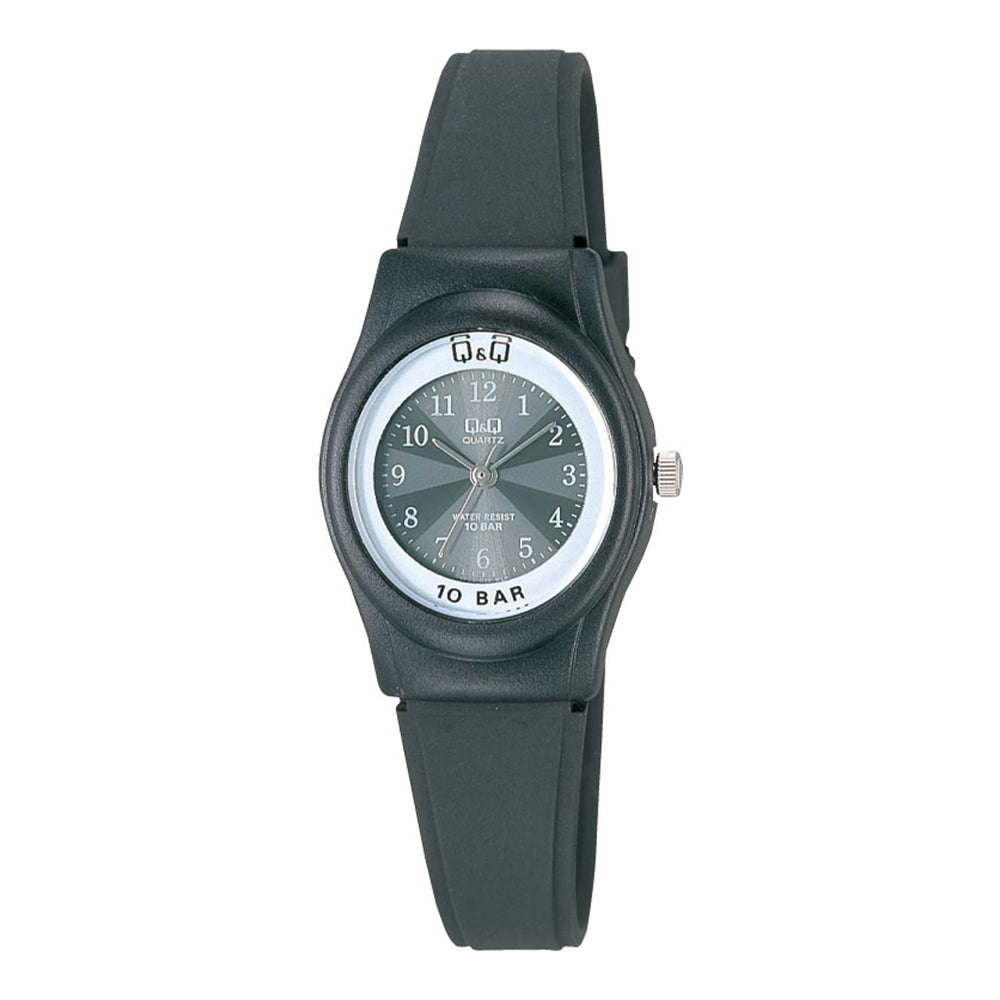 Reloj de pulsera con correa de Resina Negro con esfera de color Negro con estilo Clásico resistencia al agua de 100metros