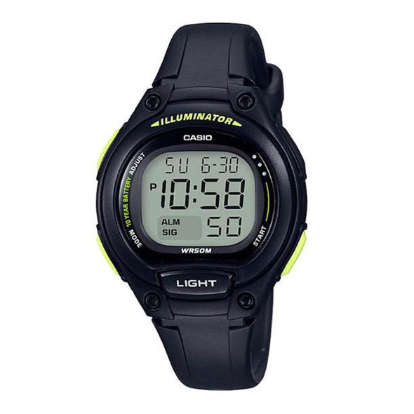 Reloj de pulsera con correa de Resina Negro con esfera de color Gris con estilo Deportivo resistencia al agua de 50metros