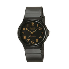 Reloj de pulsera con correa de Resina Negro con esfera de color Negro con estilo Vintage resistencia al agua de 30 metros