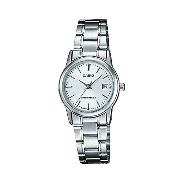 Reloj de pulsera con correa de Acero inoxidable Plateado con esfera de color Plateado con estilo Clásico resistencia al agua de 30 metros