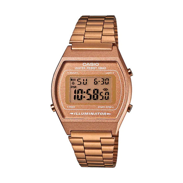 Reloj de pulsera con correa de Acero inoxidable Oro rosa con esfera de color Oro rosa con estilo Vintage resistencia al agua de 50metros