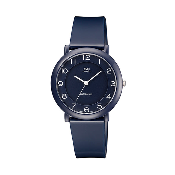 Reloj de pulsera con correa de Resina Azul con esfera de color Azul con estilo Fashion resistencia al agua de 30 metros