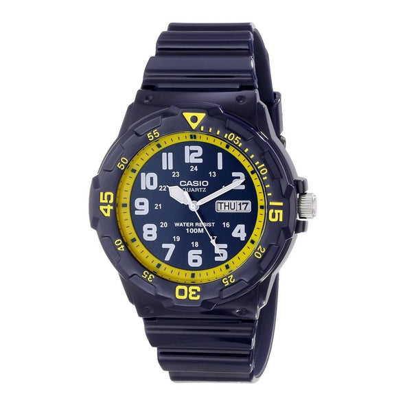 Reloj de pulsera con correa de Resina Azul con esfera de color Azul con estilo Deportivo resistencia al agua de 100metros