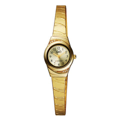 Reloj de pulsera con correa de Acero inoxidable Dorado con esfera de color Dorado con estilo Fashion resistencia al agua de 30 metros