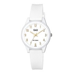 Reloj de pulsera con correa de Resina Blanco con esfera de color blanco con estilo Fashion resistencia al agua de 100metros