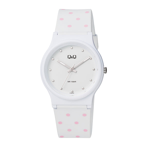 Reloj de pulsera con correa de Resina Camuflaje con esfera de color Blanco con estilo Fashion resistencia al agua de 100metros