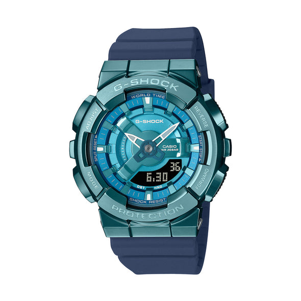 Reloj de pulsera con correa de Resina Azul con esfera de color Azul con estilo Deportivo resistencia al agua de 200metros