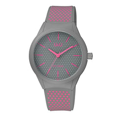 Reloj de pulsera con correa de Resina Gris con esfera de color Gris con estilo Fashion resistencia al agua de 100metros