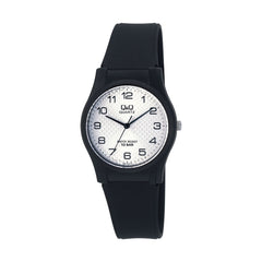 Reloj de pulsera con correa de Resina Negro con esfera de color Blanco con estilo Fashion resistencia al agua de 100metros