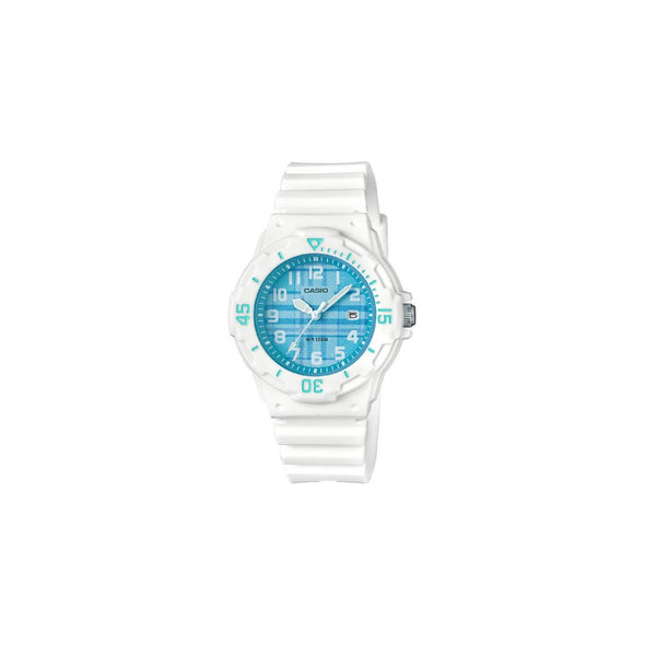 Reloj de pulsera con correa de Resina Blanco con esfera de color Blanco con estilo Casual resistencia al agua de 100metros