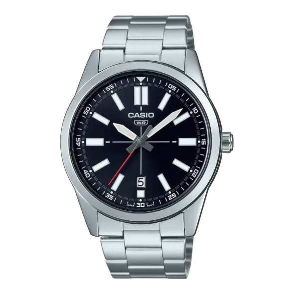 Reloj de pulsera con correa de Acero inoxidable Plateado con esfera de color Café con estilo Clásico resistencia al agua de 30 metros