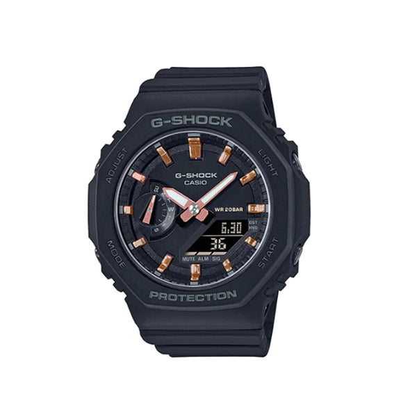 Reloj de pulsera con correa de Resina Negro con esfera de color Negro con estilo Deportivo resistencia al agua de 200metros
