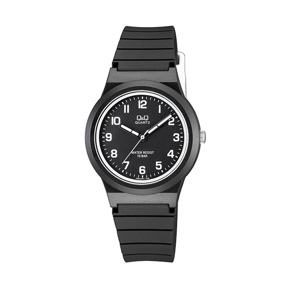 Reloj de pulsera con correa de Resina Negro con esfera de color Negro con estilo Fashion resistencia al agua de 100metros