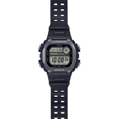 Reloj de pulsera con correa de Resina Negro con esfera de color Gris con estilo Deportivo resistencia al agua de 200metros