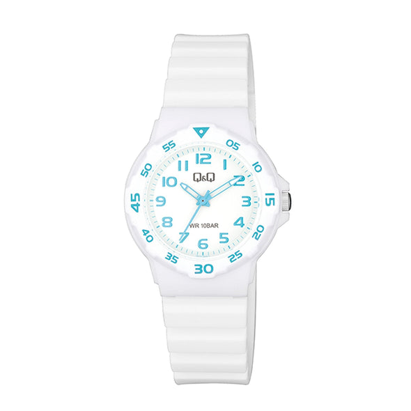 Reloj de pulsera con correa de Resina Blanco con esfera de color Blanco con estilo Deportivo resistencia al agua de 100metros