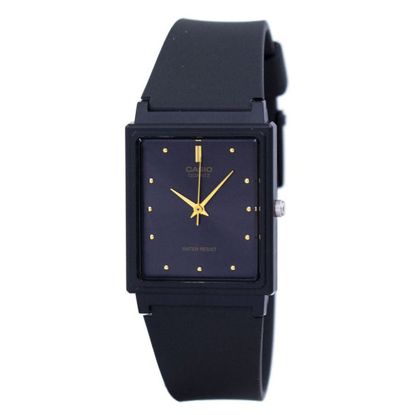 Reloj de pulsera con correa de Resina Negro con esfera de color Negro con estilo Vintage resistencia al agua de 30 metros